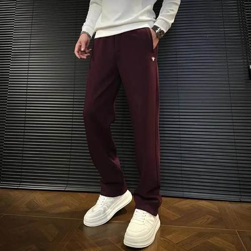 龙腾欧货2025k高品质男士裤子秋冬潮流舒适加厚加绒宽松休闲裤