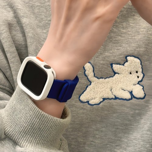 小众撞色运动硅胶表带