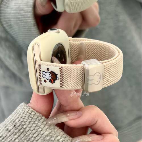 米菲兔磁吸扣尼龙苹果表带