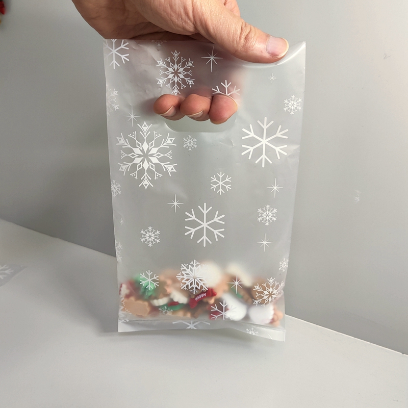 雪花透明发夹饰品无料袋手提袋