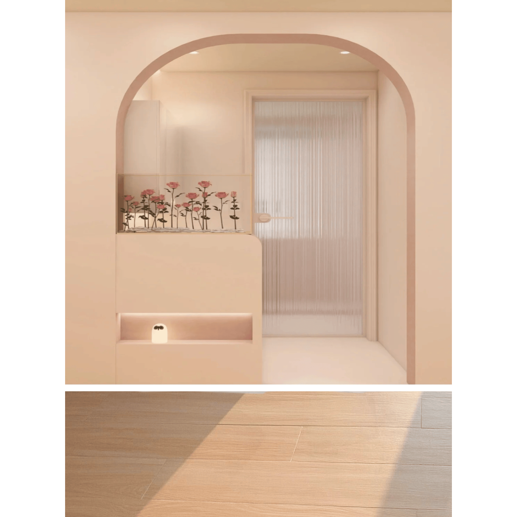 新款服装美妆类直播带货背景布奶油风美女3D直播背景网红拍摄背景