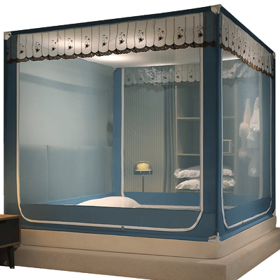 刺绣花边防摔烤漆支架抗菌帐纱