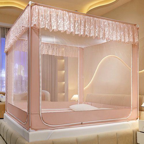 防摔蚊帐家用2025新款卧室免安装蒙古包儿童婴儿防止掉床全底纹帐