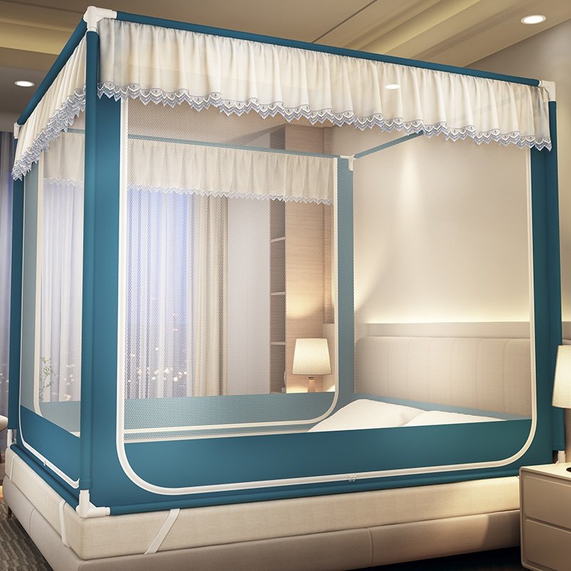 防摔蒙古包蚊帐家用2026新款卧室儿童高级坐床式帐子婴儿防止掉床