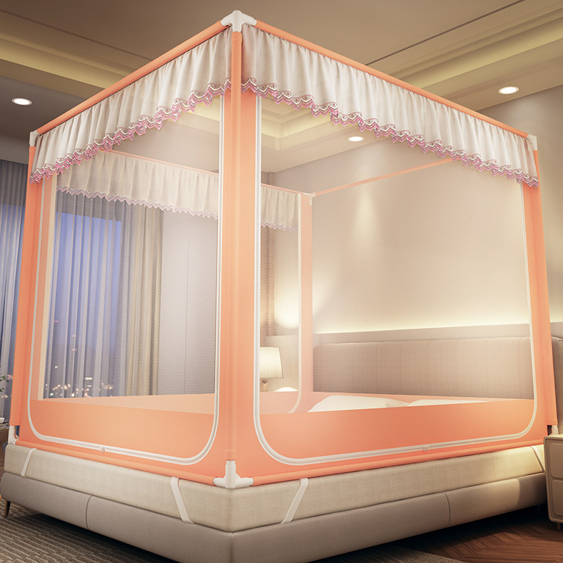 抗菌防摔蚊帐2026新款蒙古包家用卧室免安装儿童婴儿防止掉床围栏