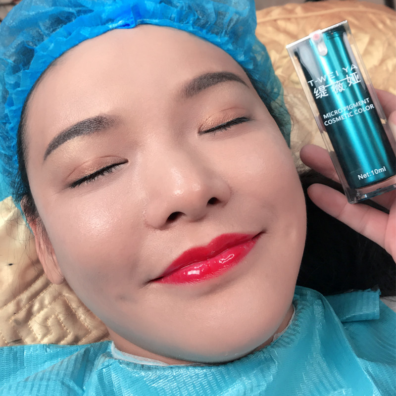 缇薇娅野生眉半永久植物纹绣色料纹眉唇部色乳雾眉绣眉线条眉色料