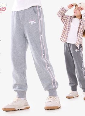 儿童女裤春秋单裤幼儿园小学生女孩外裤女童运动裤卫裤中童长裤子