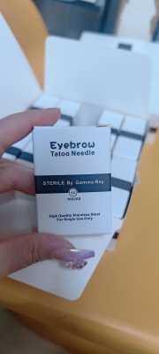 永久手工三针雾眉收口快速用品散口纹眉针片打雾发完圆五针神针