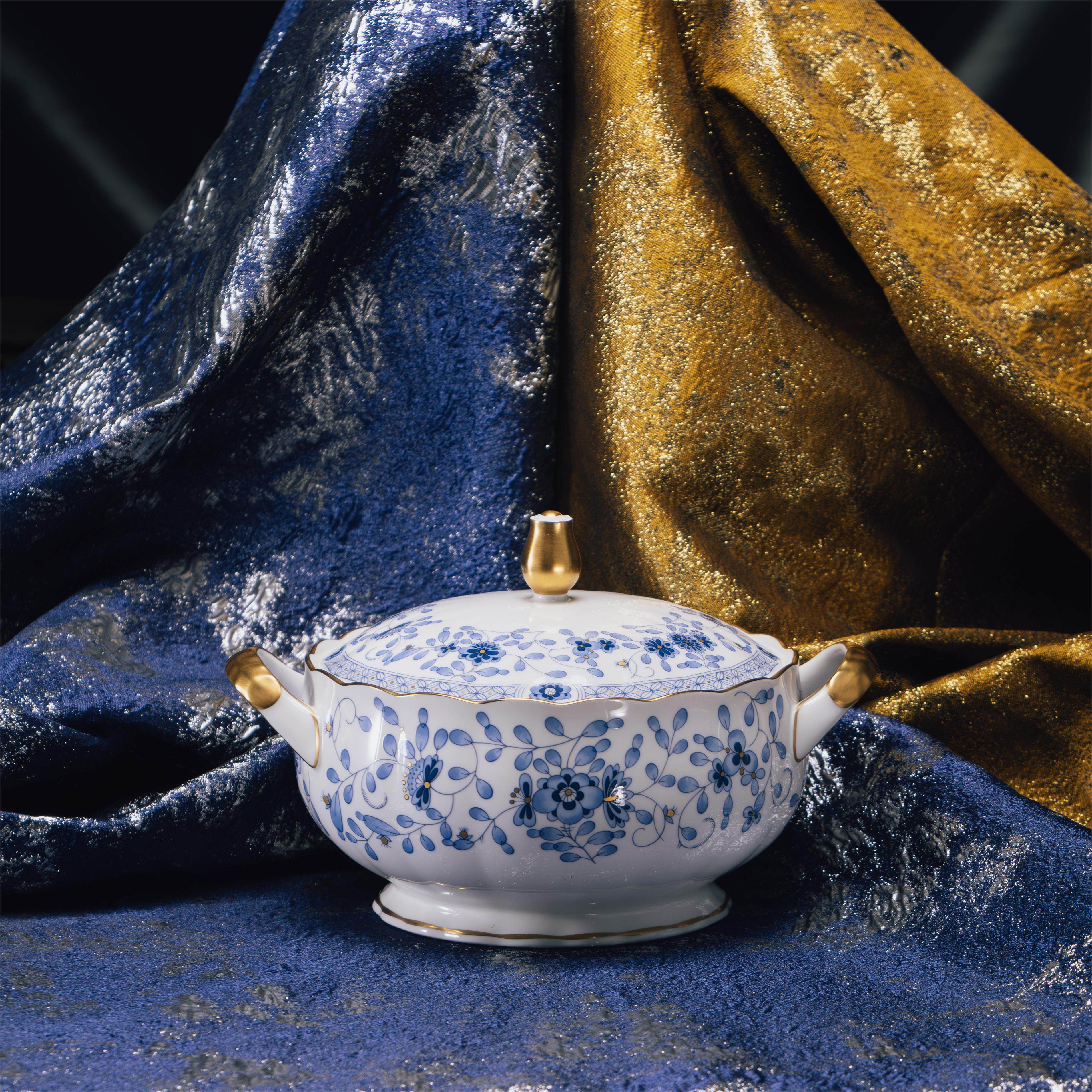 日本NARUMI/鸣海 Milano系列 蒸锅带盖/大汤锅带盖 骨瓷 釉中彩