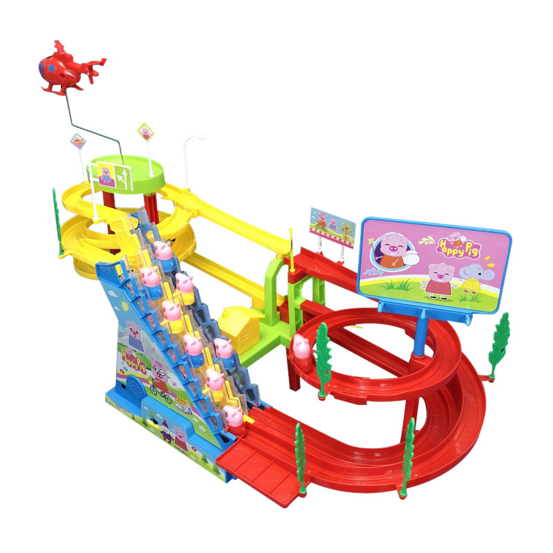 CHRISTMAS HOLIDAY GIFTS NEW YEARS GIFTS BOXED KIDS ELECTRIC LIGHTS MUSIC TRACKS SLIDES SLIDES