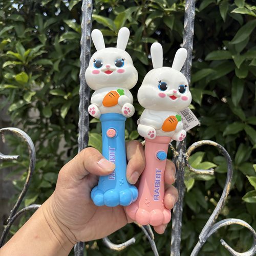 萌兔闪光音乐棒卡通动物大哥大益智早教机电话儿童玩具1-3岁男女2