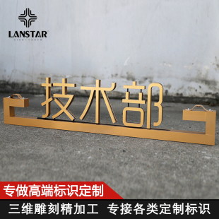 双面公司指示提示标志牌商场仓库酒店部门会议室挂牌 三维亚克力烤漆办公室区域门牌定制吊牌总经理挂牌悬挂式