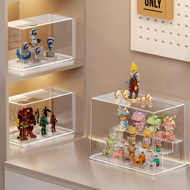 可叠加盲盒展示架全透明积木玩具亚克力手办收纳盒泡泡玛特展示盒,模玩/动漫/周边/娃圈三坑/桌游,盲盒场景道具娃屋,淘宝优惠券,粉丝福利购,淘宝优惠卷