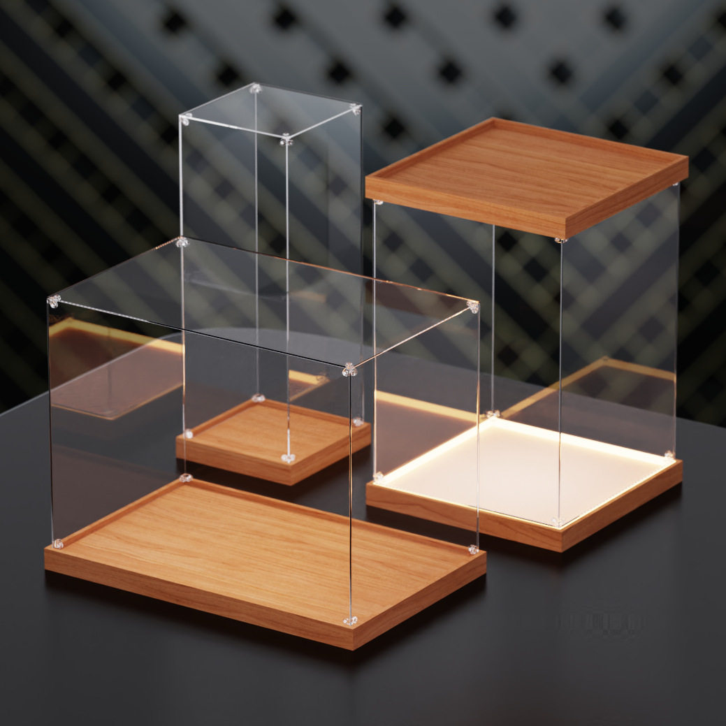 适用亚克力手办展示盒子积木模型透明防尘罩盲盒收纳盒,模玩/动漫/周边/娃圈三坑/桌游,手办模型场景道具娃屋,淘宝优惠券,粉丝福利购,淘宝优惠卷