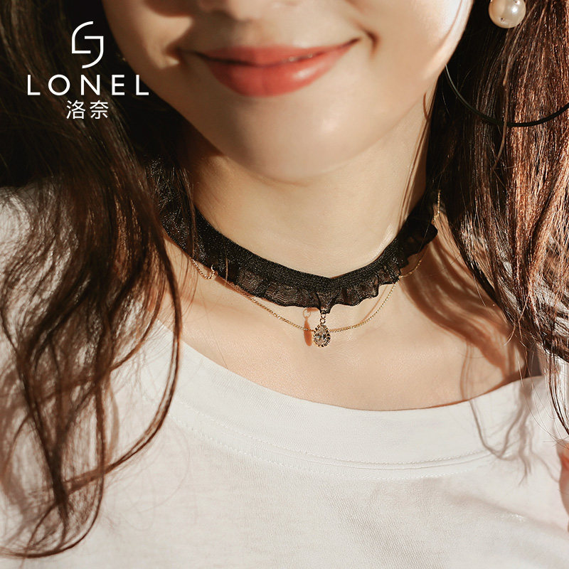 项链女项圈颈链短款网红简约时尚百搭个性小众百搭脖子饰品锁骨链
