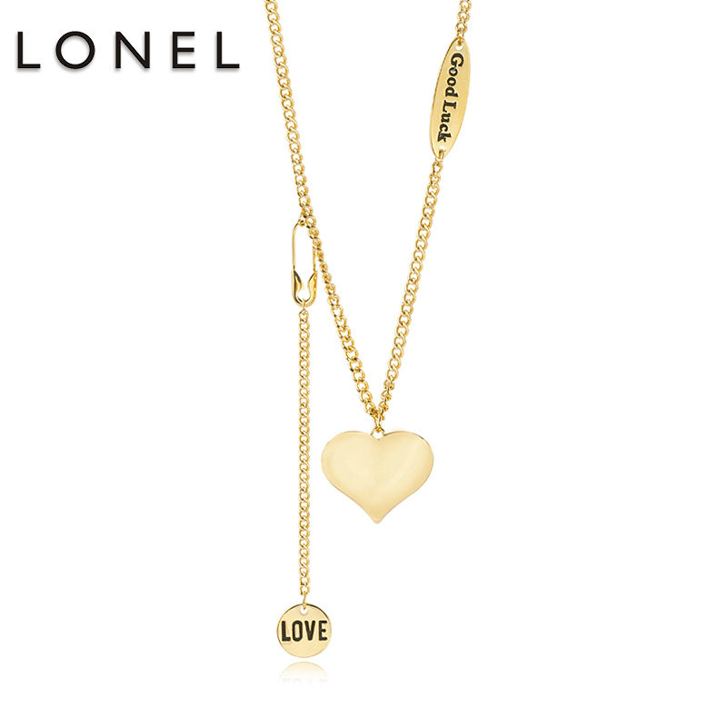 爱心项链女2020年新款潮轻奢小众设计感ins冷淡风简约气质锁骨链