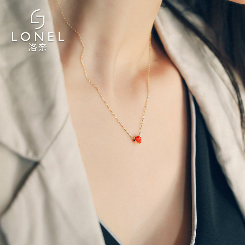 心形项链韩国女潮2020新款简约百搭少女森系精致小仙女短链锁骨链
