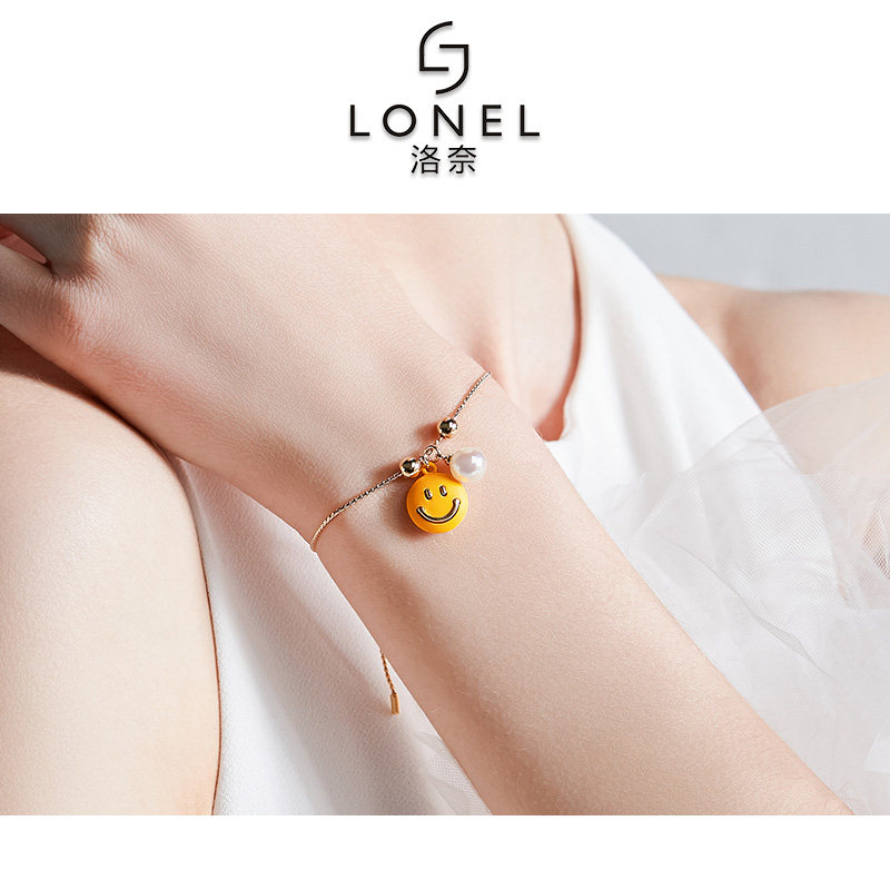微笑脸型手链ins小众设计女学生简约网红个性闺蜜手饰礼物饰品