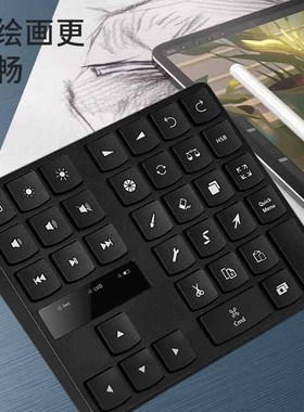 Procreate键盘快捷键蓝牙键盘充电ipad笔记本电脑绘画辅助小键盘