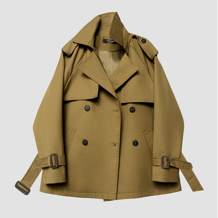 经典西装领风衣外套女高级感收腰短款风衣外套,女装/女士精品,风衣,淘宝优惠券,粉丝福利购,淘宝优惠卷