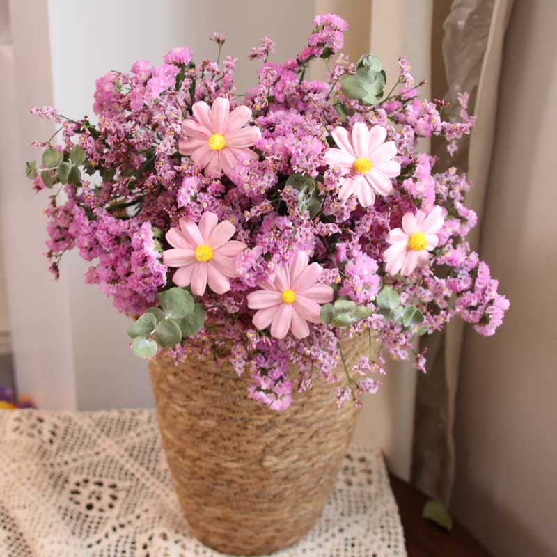 莫奈花园满天星真花干花花束