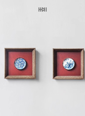 东方美学国风客厅装饰画新中式陶瓷高级感乔迁送礼玄关走廊挂画