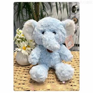 可爱森林大象毛绒玩具狐狸青蛙粉猪桌伴企鹅公仔礼物儿童玩具