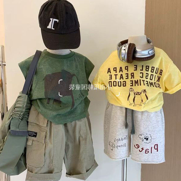 欧洲站男童夏季套装2025