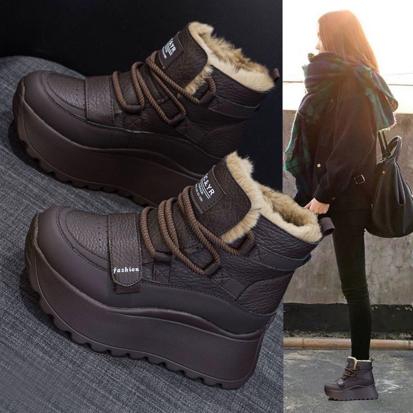 欧洲站内增高老爹鞋女2025秋冬新新款加绒厚底爆款休闲高帮休闲鞋,女鞋,老爹鞋,淘宝优惠券,粉丝福利购,淘宝优惠卷