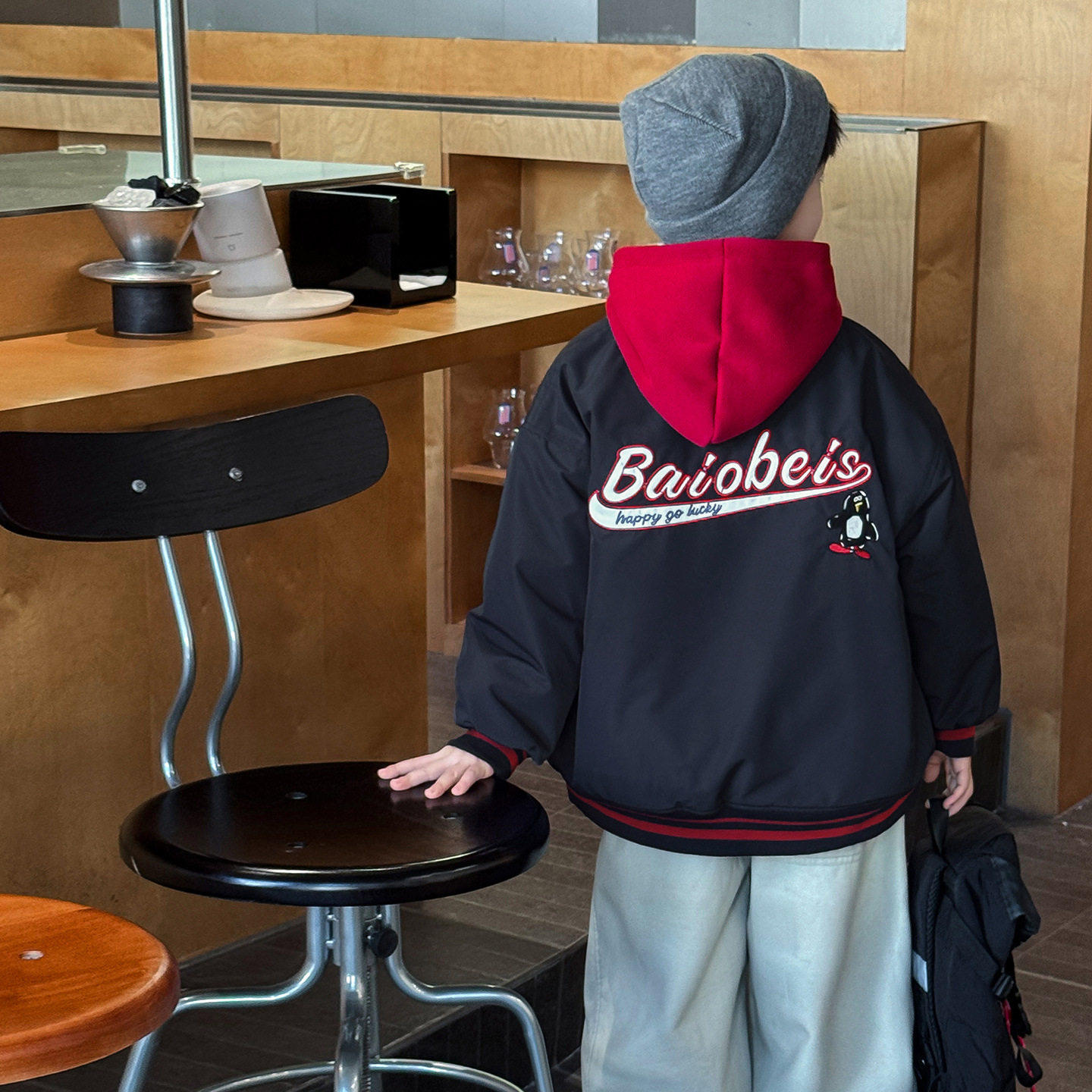 欧洲站男童夹棉外套冬季2025新款冬装儿童装秋冬款棒球二棉衣服男