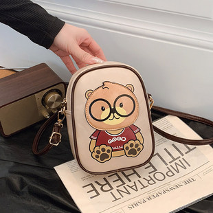 欧洲站北包包新款2025爆款包包女时尚韩版卡通洋派手机包百搭单肩