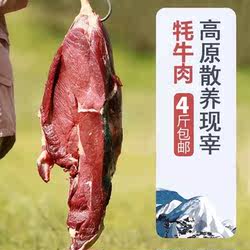 牦牛腿肉4斤新鲜现宰原切肃南农家散养健身低脂牛肉牛后腿牛前腿