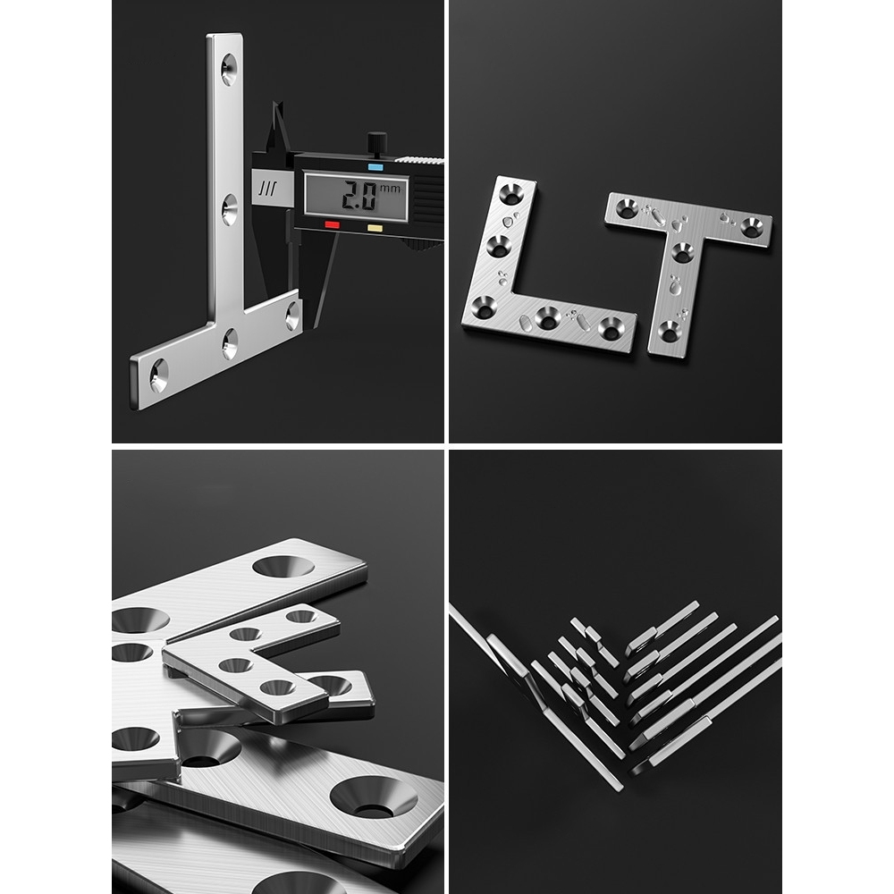 不锈钢角码90度直角固定器三角铁支撑架连接片l型层板托t