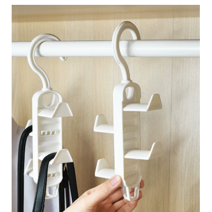 日式4挂钩帽子包包挂钩 衣柜省空间围巾皮带领带收纳挂架