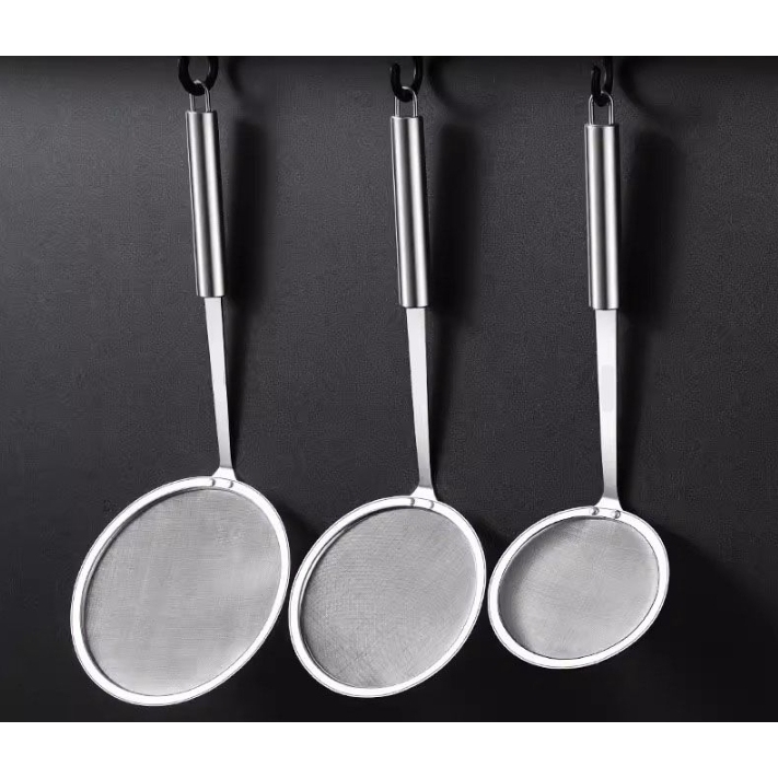 漏勺过滤网筛100目超细家用滤油勺厨房隔油勺漏网