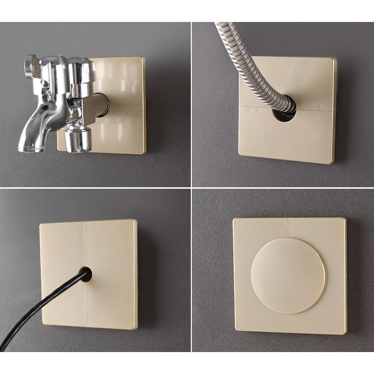 墙洞装饰盖墙孔遮丑盖水管管道遮挡贴空调口墙体补洞电线预留孔盖