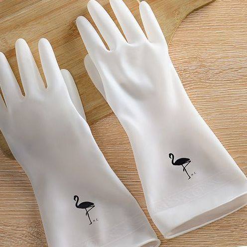 洗碗手套清洁厨房耐磨防水耐用橡胶劳保加厚刷碗家务加长手套特厚