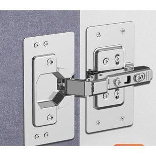 不锈钢铰链修复片 橱柜门固定板合页孔位修理安装垫片
