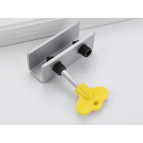 窗户锁扣铝合金纱窗门窗锁推拉门锁儿童防护安全锁神器防盗限位器