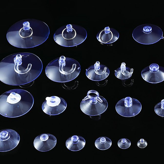 吸盘固定器透明玻璃小吸盘瓷砖墙壁挂强力挂钩汽车载广告牌支架孔