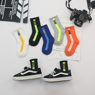 儿童袜子纯棉秋冬季加厚中筒袜男童女童中大童男孩中长筒宝宝袜软