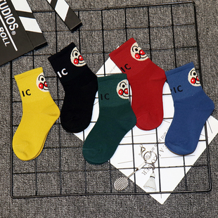 儿童袜子纯棉薄款男童女童春秋冬季中筒棉袜秋季男孩宝宝婴儿潮袜