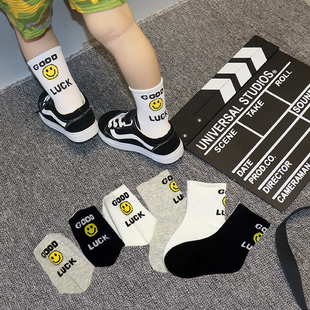 儿童袜子纯棉春秋薄款船袜男童女童夏季中筒袜中大童小孩街舞潮袜