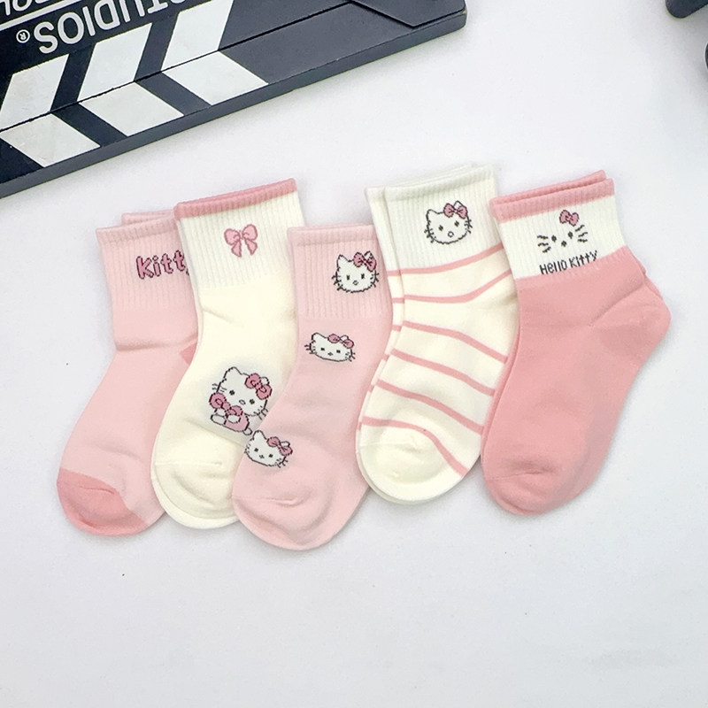 女童袜子春秋纯棉儿童无骨中筒袜韩版卡通可爱女孩宝宝粉色无骨袜,童装/婴儿装/亲子装,儿童袜子(0-16岁),淘宝优惠券,粉丝福利购,淘宝优惠卷