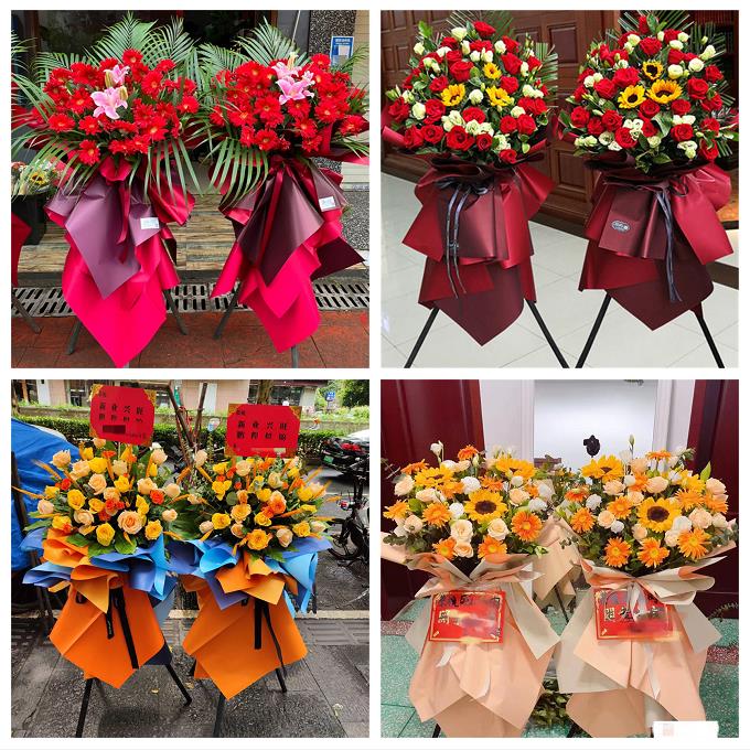 新店开张开业花篮鲜花同城速递上门上海宝山区罗店大场杨行月浦镇