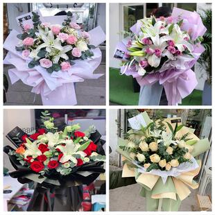 520情人节红玫瑰鲜花生日花束甘肃平凉市崆峒区泾川县华亭市同城