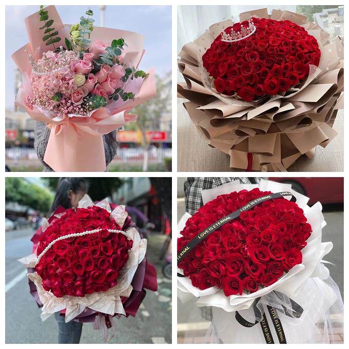红玫瑰鲜花情人节生日表白花束礼物湖北恩施市利川市建始县巴东县