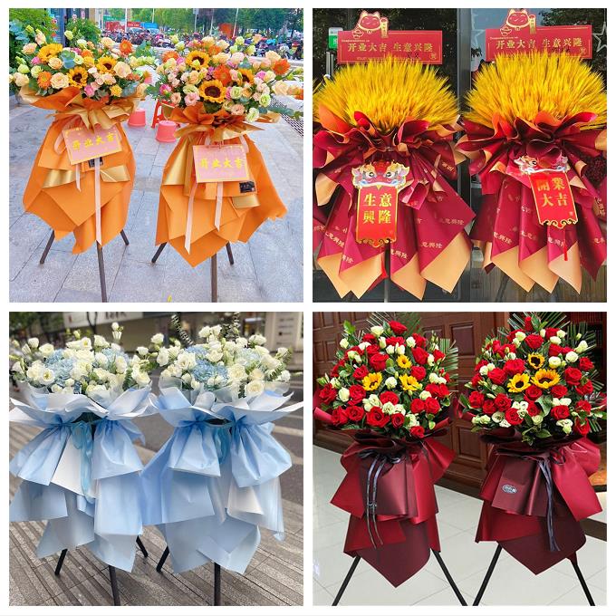 新店开张开业花篮海南海口市秀英龙华琼山美兰区同城速递鲜花庆典