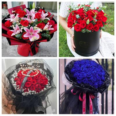 520情人节红玫瑰鲜花生日花束天津市宝坻区大钟庄新安霍各庄同城
