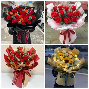 红玫瑰鲜花情人节生日表白花束礼物河南新乡市新乡获嘉原阳延津县